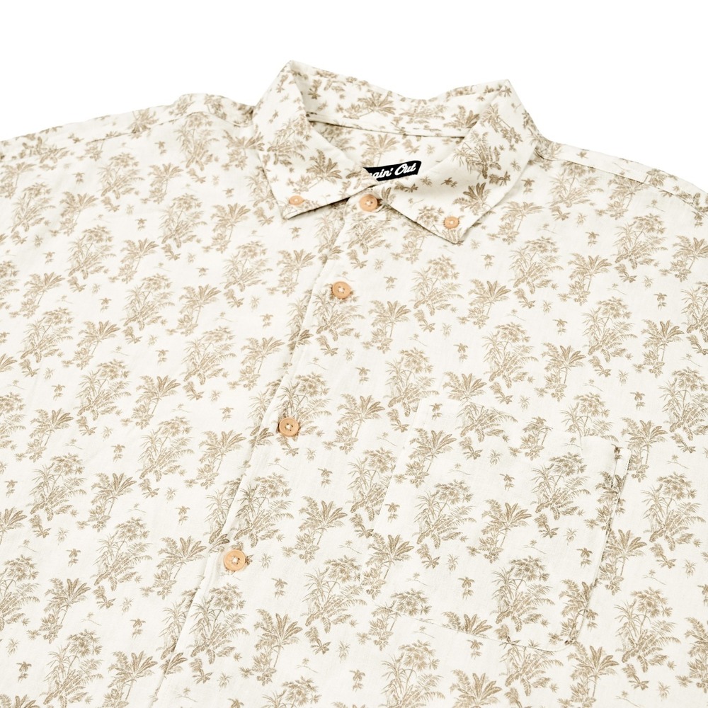Johnnie-O Men's 2XL Floral Linen/Rayon S/S Button Down "Bradley" Shirt Vacation